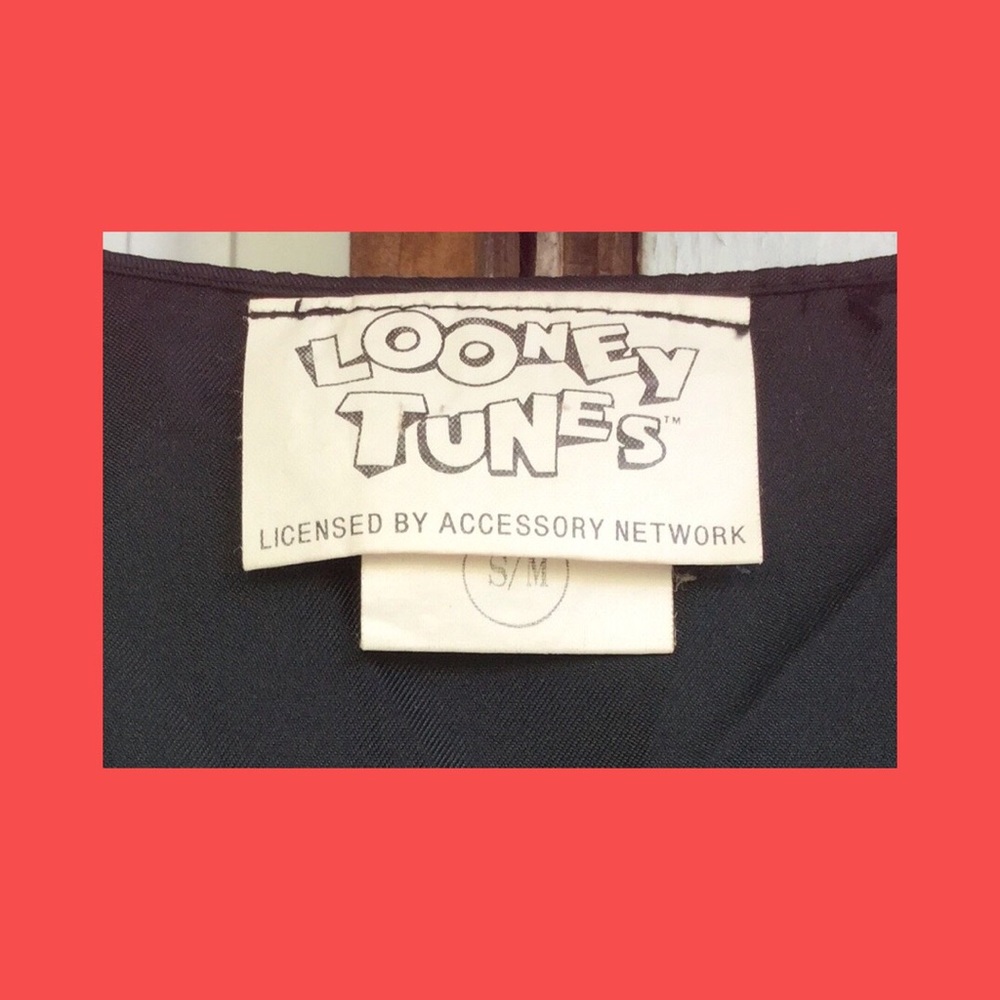 Vintage 90s Looney Tunes Characters Print Button down Vest - Picture 4 of 6